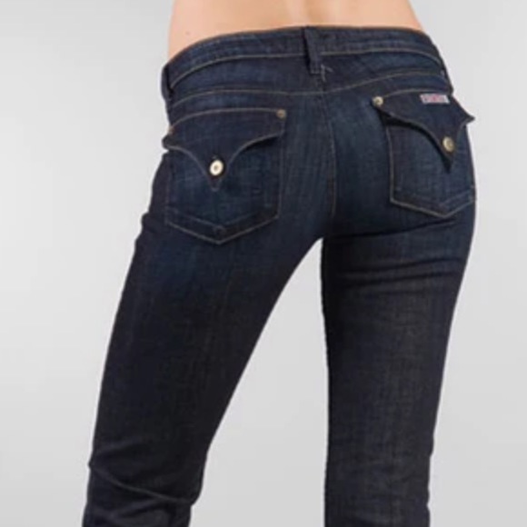 Hudson Dark Blue Wash Jeans. Mid-Rise. Cotton/Spandex. Size 28 - Picture 8 of 12